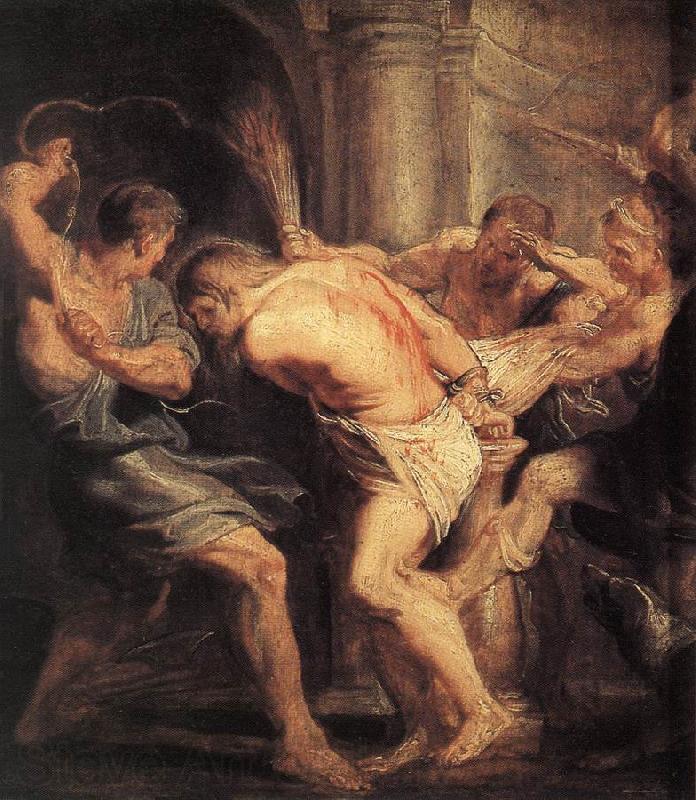 RUBENS, Pieter Pauwel The Flagellation of Christ France oil painting art